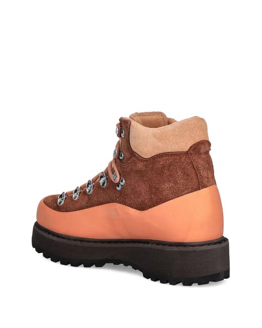 Diemme Brown Roccia Vet Gomma Lace-Up Boots