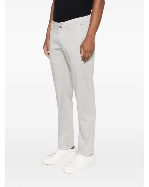 Jacob Cohen White Logo-Patch Trousers for men