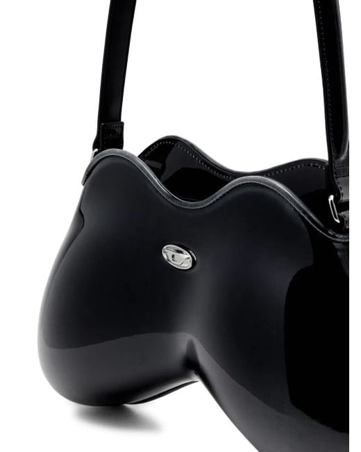 DIESEL Black Double-D Shoulder Bag