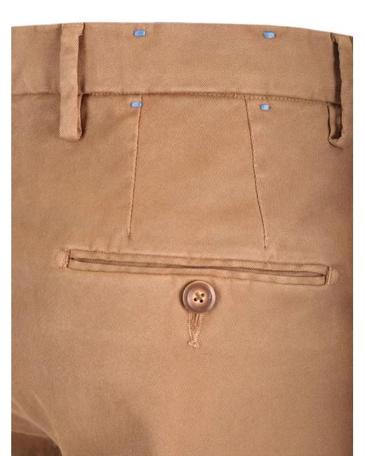 Al Duca D'aosta White Cotton Welt-Pocket Trousers for men