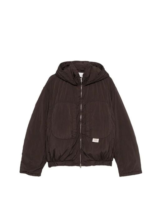 RANRA Brown Hooded Zip-Up Jacket for men