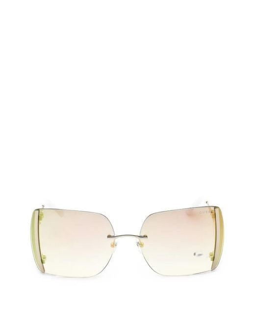Guess Natural Oversized Geometric-Frame Sunglasses