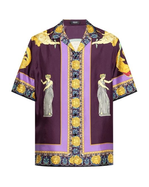 Camicia di Versace in Multicolor da Uomo