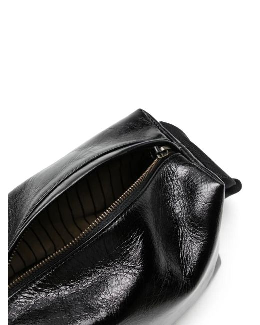Uma Wang Black Medium Leather Shoulder Bag