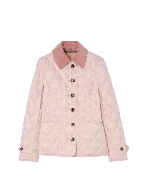 Burberry Gewatteerd Jack in het Pink