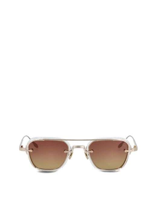 Akoni Metallic Lunettes De Soleil Sans Monture Jura À Monture Carrée
