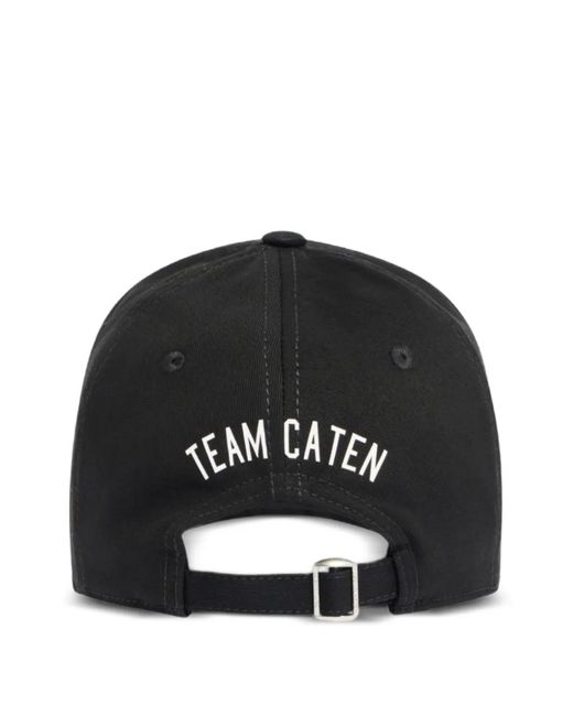 DSquared² Black Wild2 Baseball Cap for men