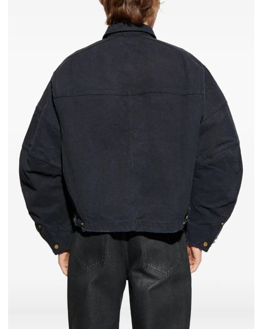 Willy Chavarria Blue Zip-Fastening Jacket for men