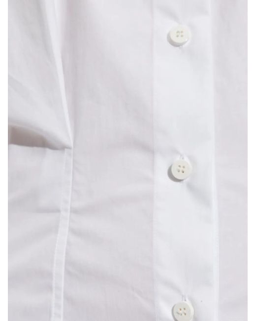 The Attico White Cotton Fitted Shirt