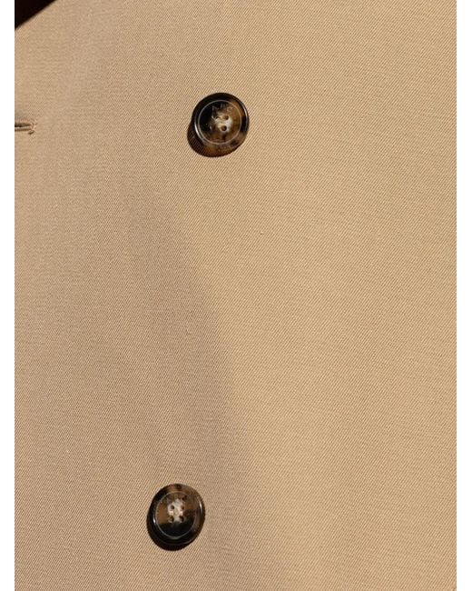 A.P.C. Natural Buttoned Double-Breasted Coat for men