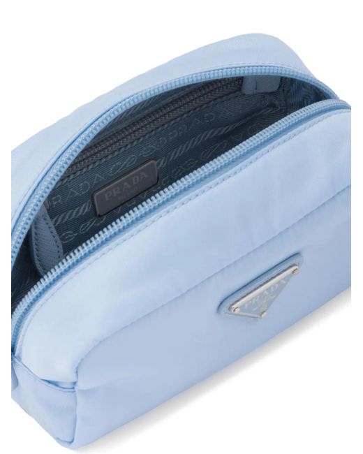 Bolso de mano Re-Nylon con cremallera Prada de color Blue