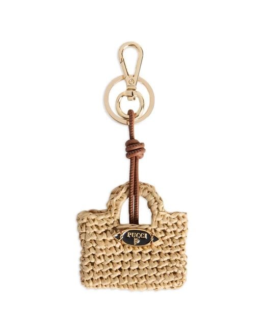 Emilio Pucci Metallic Mini Bag Charm