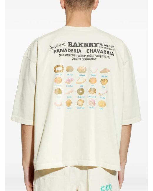 Willy Chavarria White Panaderia T-Shirt for men