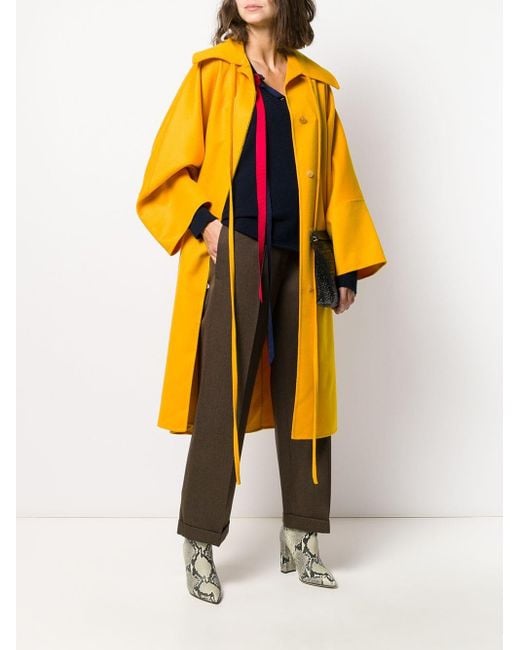 Loewe Oversized Ribbon Coat in Yellow 