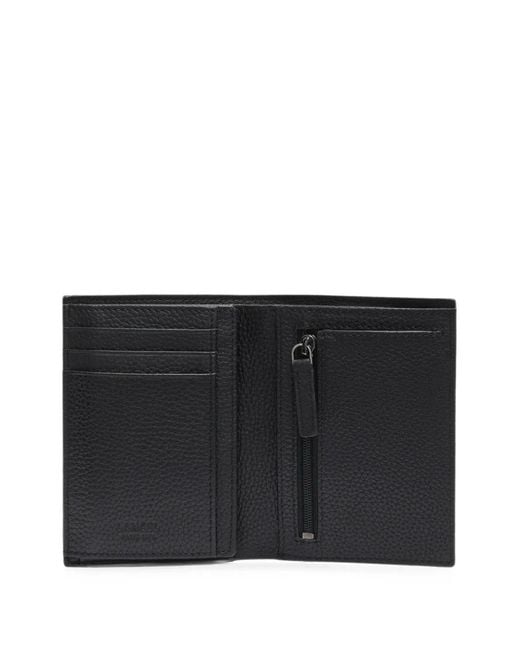Lancel Black Leon Grained Leather Wallet for men