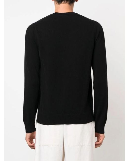 Comme des Garçons Black Crew Neck Long-Sleeve Sweater for men