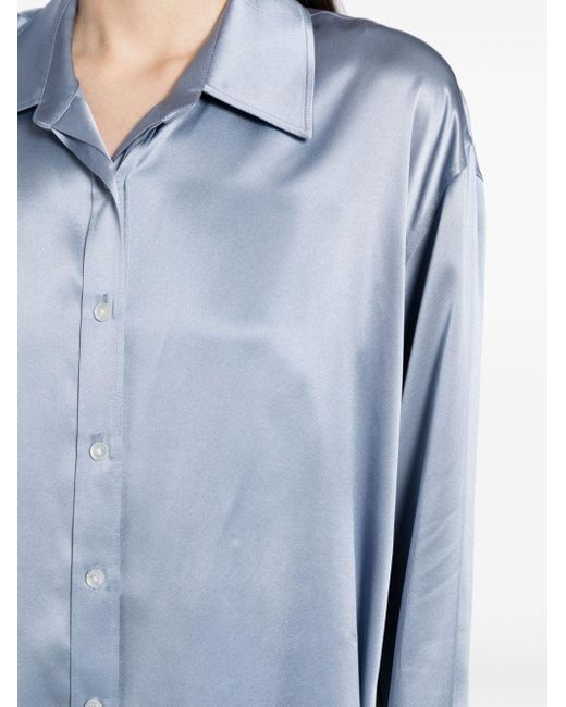 Camicia con design a strati di Alexander Wang in Blue