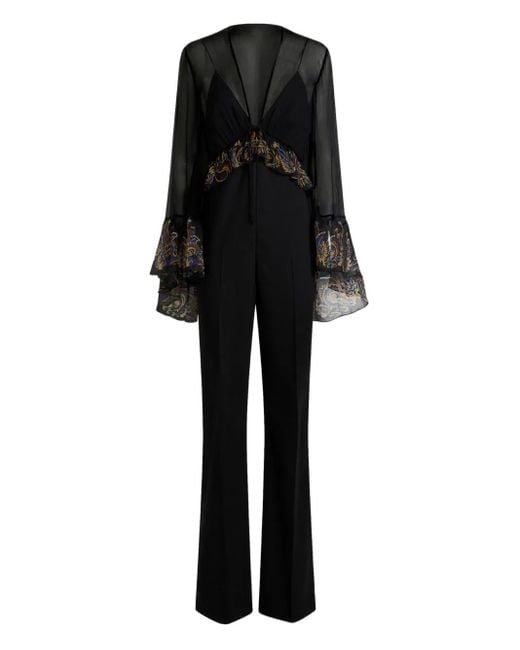 Mono Con Estampado De Cachemira Etro de color Black