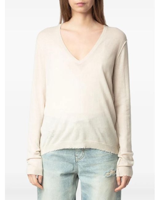 Zadig & Voltaire White Rivy Sweater