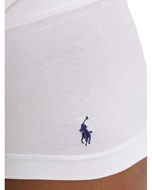Polo Ralph Lauren White Logo-Embroidery Pajama