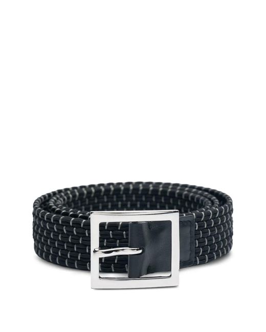 Amiri Black Braided Skater Belt for men