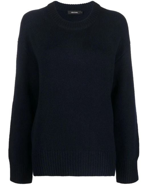 Lisa Yang Blue Cashmere Knit Jumper