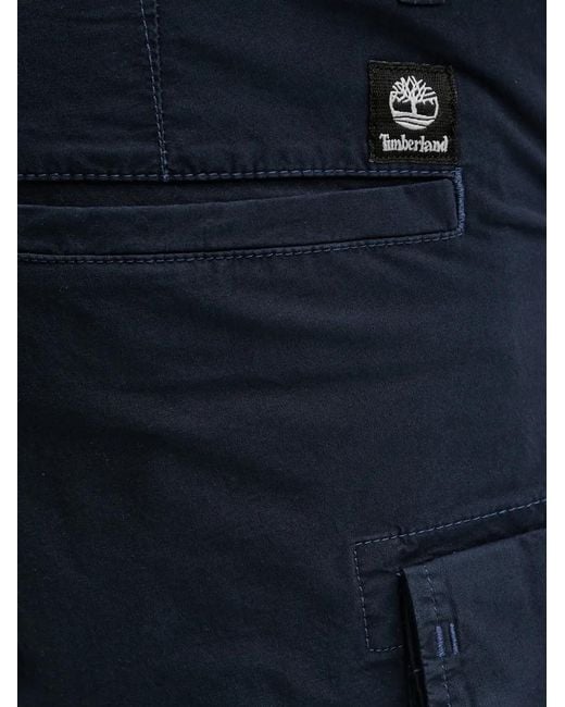 Timberland Cargo Shorts Met Patch in het Blue voor heren