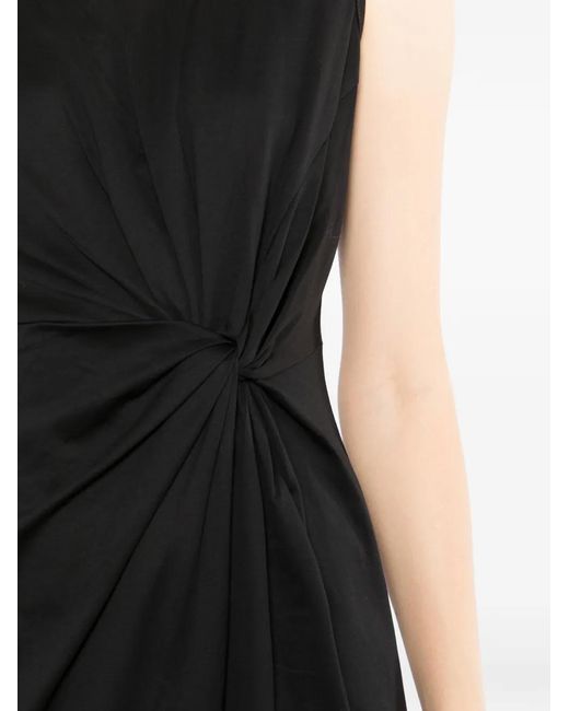 JNBY Black Twist-Detail Sleeveless Dress