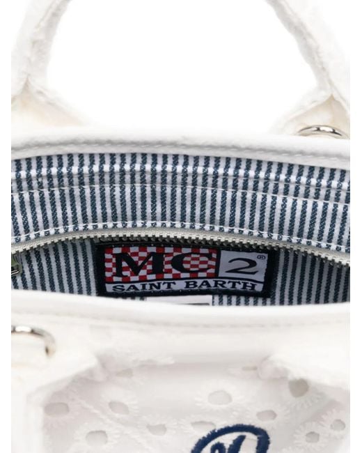 Mc2 Saint Barth White Colette Tote Bag