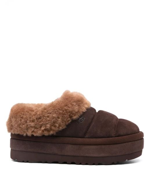 Ugg Brown Tazzlita Shearling-Lined Slippers