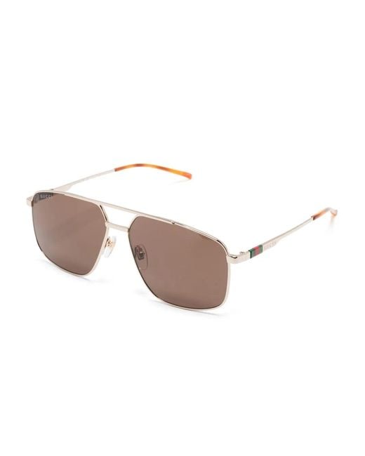 Gucci Pink Pilot-Frame Sunglasses for men