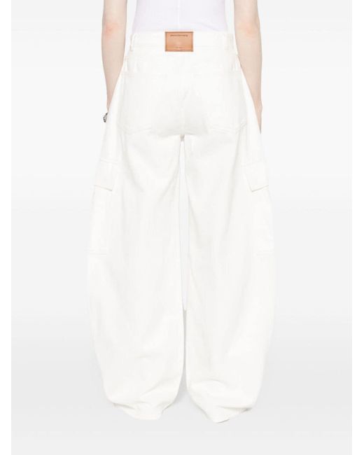 Alexander Wang White Low-rise Cargo Jeans