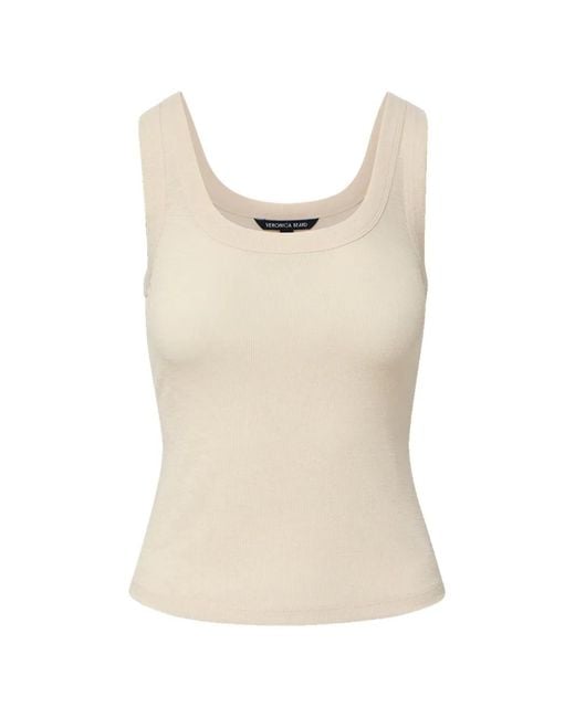 Veronica Beard Natural Belvedere Tank Top
