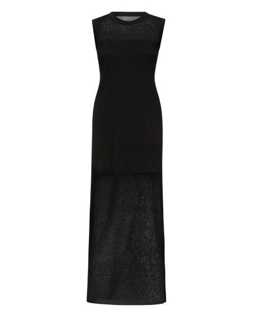 Loulou de Saison Philae シアーパネル ドレス Black