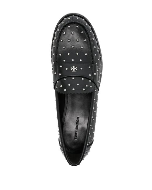 Tory Burch Gray Studded Loafers