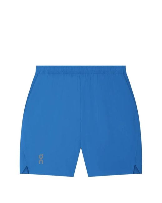 On Shoes Blue Train Shorts 7" for men