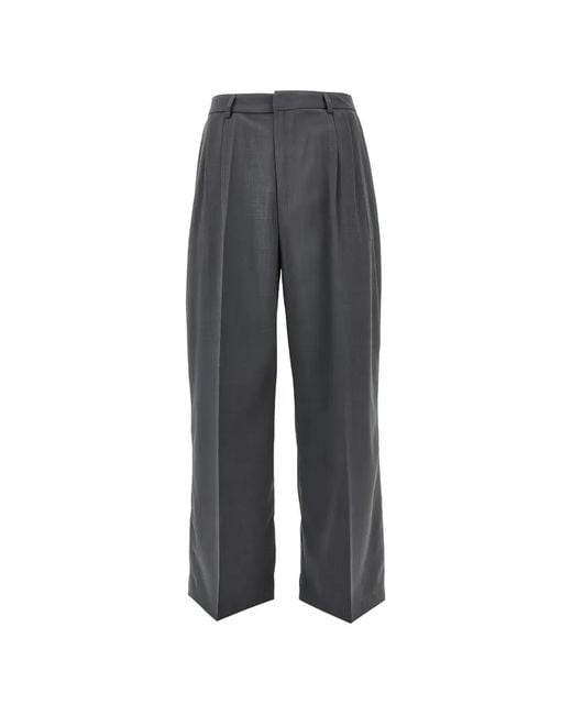 Bstroy Gray Inno Pleated Tailored Trousers for men