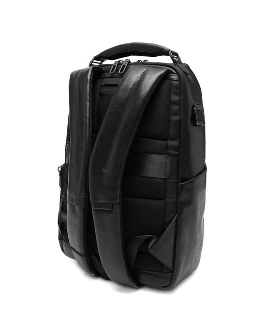 Piquadro Black Sac À Dos Solm En Cuir for men
