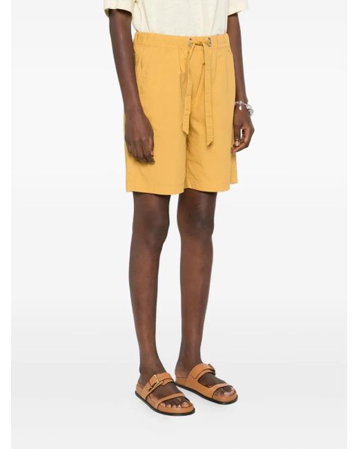 Marc O' Polo Yellow Drawstring Cotton Shorts