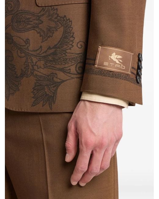 Etro Einreihiges Sakko in Brown für Herren