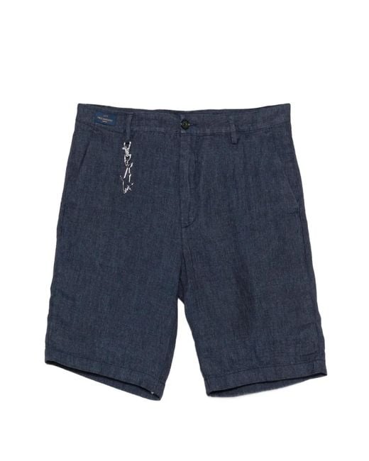 Paul & Shark メンズ ブルー チャームディテール ショートパンツの通販