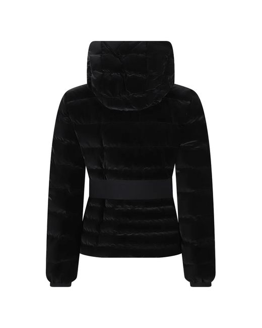 Moncler Black Gestuelle Belted Short Down Jacket