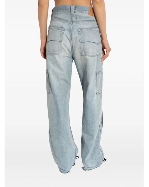 Balenciaga Blue Patchwork Panel Jeans