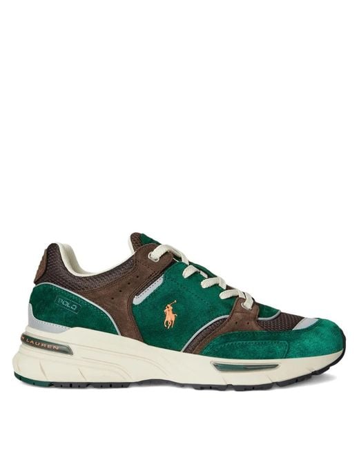 Polo Ralph Lauren Green Trackster 250 Sneakers for men