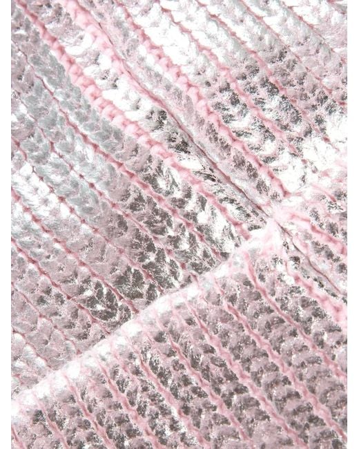 Juicy Couture Pink Beanie Mit Logo-Patch