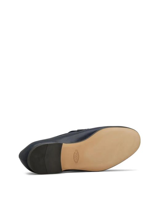 Tod's Blue Logo-Plaque Loafers for men