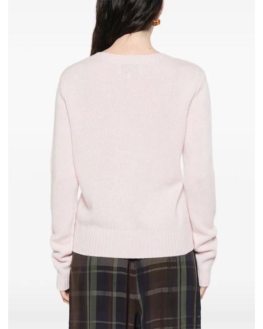 Bompard Pink Round-Neck Sweater