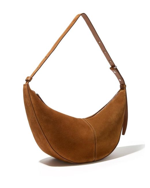 Proenza Schouler Brown Slide Suede Shoulder Bag - Women's - Calfskin