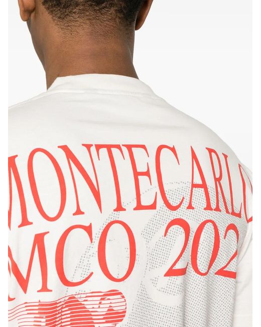Palm Angels White X Moneygram Haas F1 Cotton T-Shirt