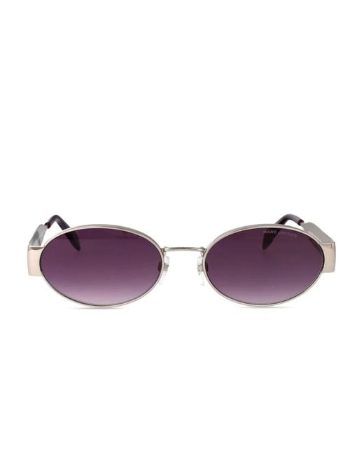 Marc Jacobs Purple Oval-Frame Sunglasses